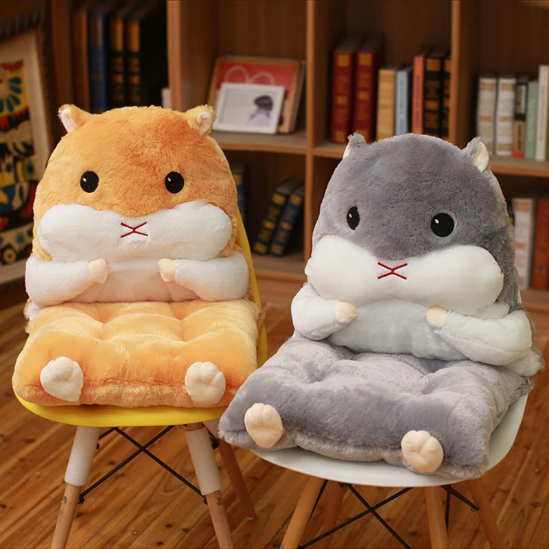 Hamster Cushion Back Office Chair Cushion Sofa Pillow Cushion Home Decoration Tatami Cute Cushion Lumbar Support Birthday Gift 4