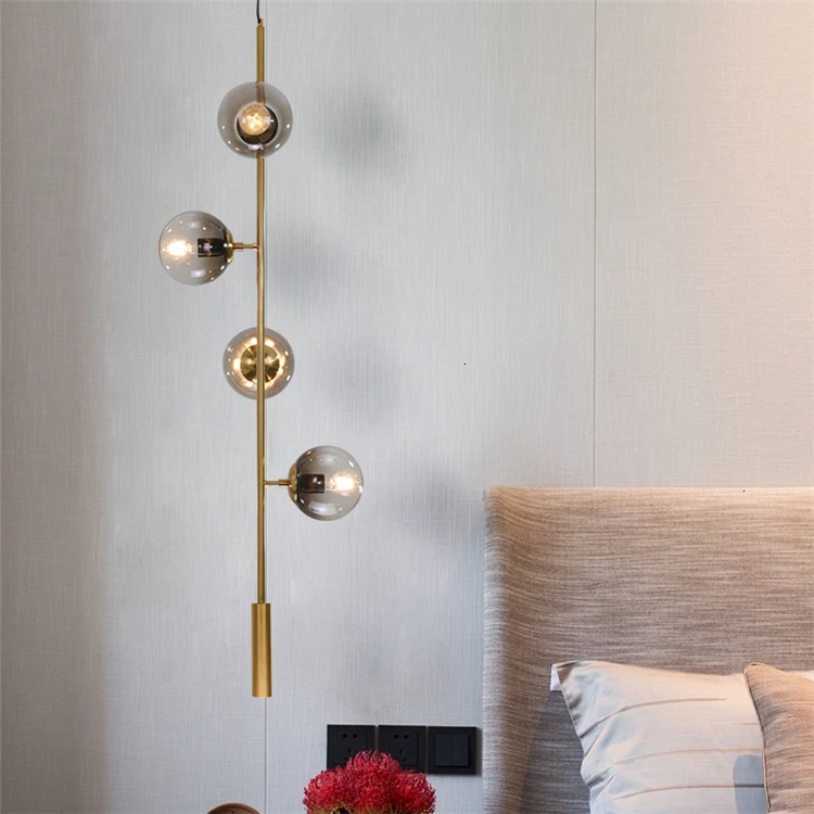 Интерьерные дизайнерские подвесные светильники в скандинавском стиле, современный глобус, стеклянный подвесной светильник, кухонная люстра в скандинавском стиле