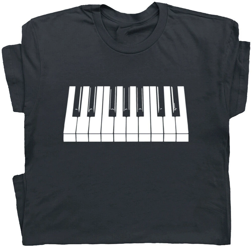 Футболка с клавиатурой для фортепиано Beethoven Mozart Keytar Keys Cool Pianist Player Gift Tee Верхняя