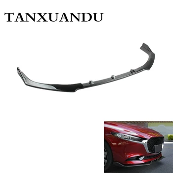 

3-Segment Front Bumper Lip Spoiler Splitter Wing Painted Gloss Black Fit For MAZDA 3 2020-2021 Perfect Upgrade