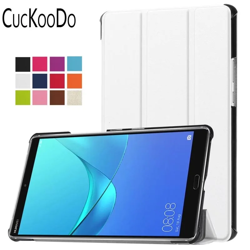 CucKooDo Tri-Fold ультратонкая подставка умный чехол для huawei MediaPad M5 8,4 "Android планшет