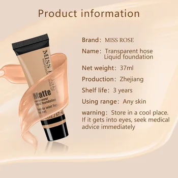 MISS ROSE repairing foundation cream foundation concealer foundation liquid net red live source