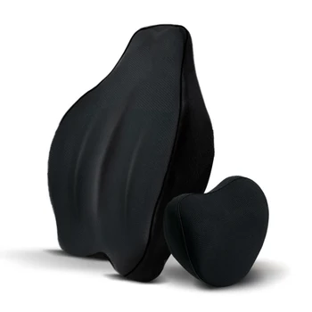 

Car Seat Back Cushion Memory Cotton Waist Support Lumbar Cushion Pillow for Four Seasons