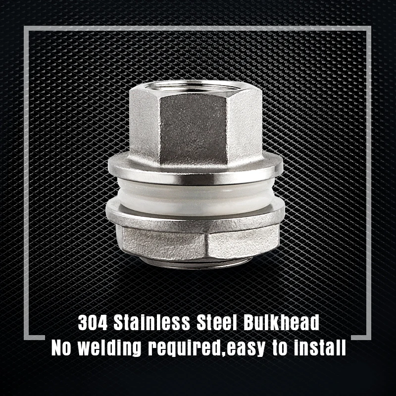 Weldless-Bulkhead-1-2-Compact-Home-Brew-Kettle-Weldless-Fittings-Stainless-Construction-Food-Grade-Silicone-Gasket (5)