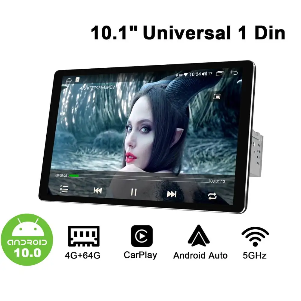 1280*800 1Din 10 1 "Универсальный Android автомобильное стерео радио DSP Carplay SPDIF сабвуфер