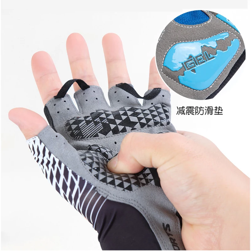 Cycling Biking Gloves Half Finger Outdoor Sports Gloves For Men Women Pad Breathable MTB Road Racing Riding Cycling Gloves 4