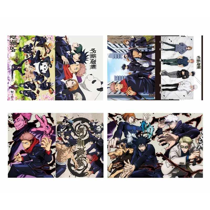 Anime Jujutsu Kaisen Gojou Satoru itatori Yuji A4, carpeta de almacenamiento, carpeta de PVC, escolar, oficina, soporte de papel para documentos, Organizador en forma de L