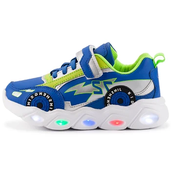 

Children Sneakers for Girls Kid Girls Cartoon Princess Crystal Led Luminous Sport Run Sneakers Shoes Pink Light Up Shoes