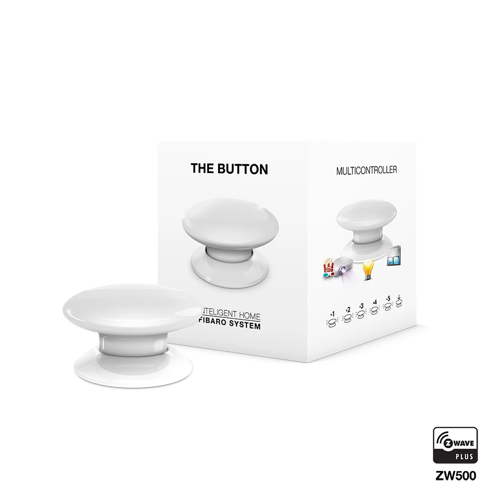 FIBARO Кнопка FGPB 101 1 8 шесть предварительно запрограммированных сцен цветов Zwave
