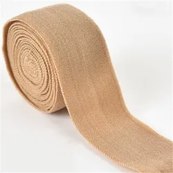 Multicolor Spandex Elastic Ribbon for DIY Hair Ties and Garment Accessories (Light coffee)
