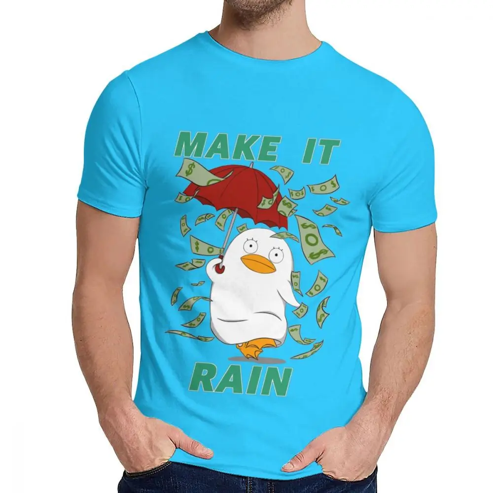 Тонкая футболка Gintama Elizabeth MAKE IT RAIN, Мужская футболка с графическим принтом, потрясающая модная футболка с круглым вырезом - Цвет: Королевский синий