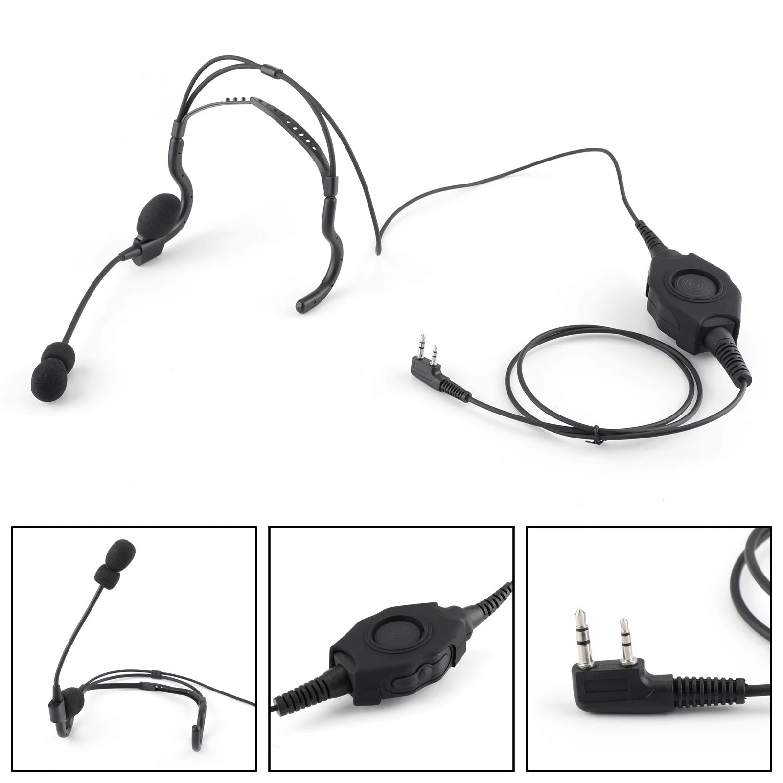 Artudatech Behind-the-Head Style Single Ear Headset PTT For Kenwood Baofeng 2-Way Radio | Мобильные телефоны и аксессуары