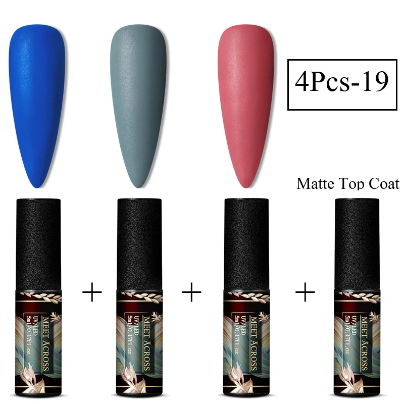 Матовый УФ-набор гель-лаков для ногтей чистый цвет для ногтей матовый верхний слой набор впитываемый Гель-лак для ногтей маникюрный лак - Цвет: TZH09205