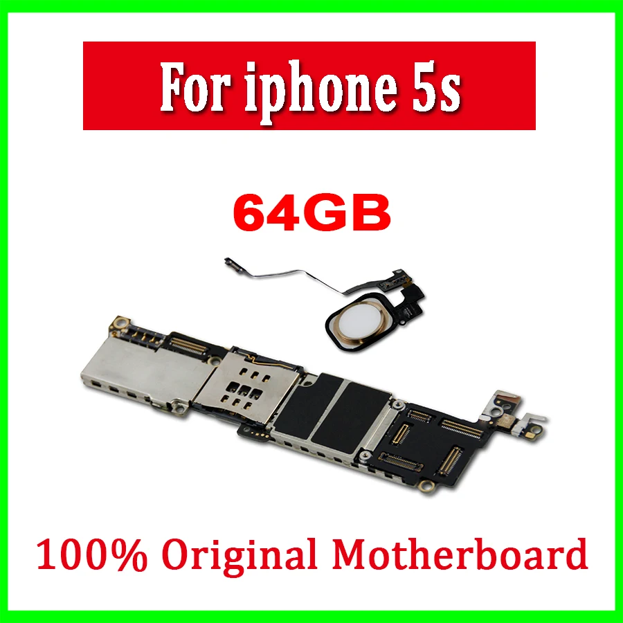 Оригинальная разблокированная материнская плата 16 ГБ 32 64 для iphone 5S с сенсорным