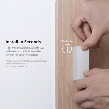 

SONOFF DW2 Smart Home WiFi Safe Door Window Sensor Alarm work with eWelink APP Automation Security Lock Detector