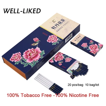 

NEW Arrival Peony Tea Cigarette Fine Tea Herbal Cigarettes Women Men Healthy Cigarettes No Nicotine & Tobacco