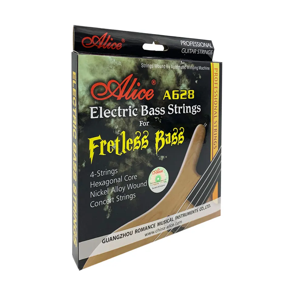Alice Fretless басовая струна полный комплект 4 шт. электрический бас аксессуары для гитары концертные струны A628