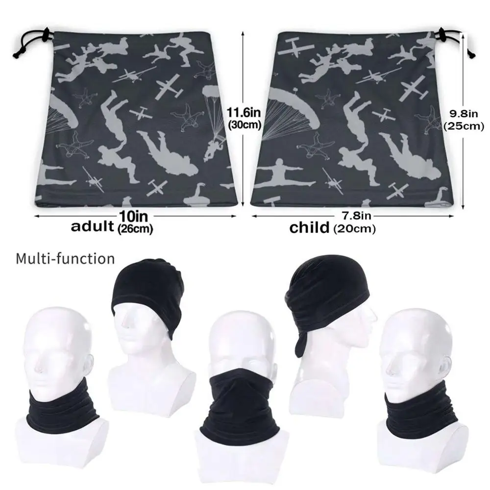 Sky Pattern 1 Soft Warm Face Mask Sport Scarf Skydive Sky Freefly Freeflying Parachuting Extreme Sport Fly Jumping