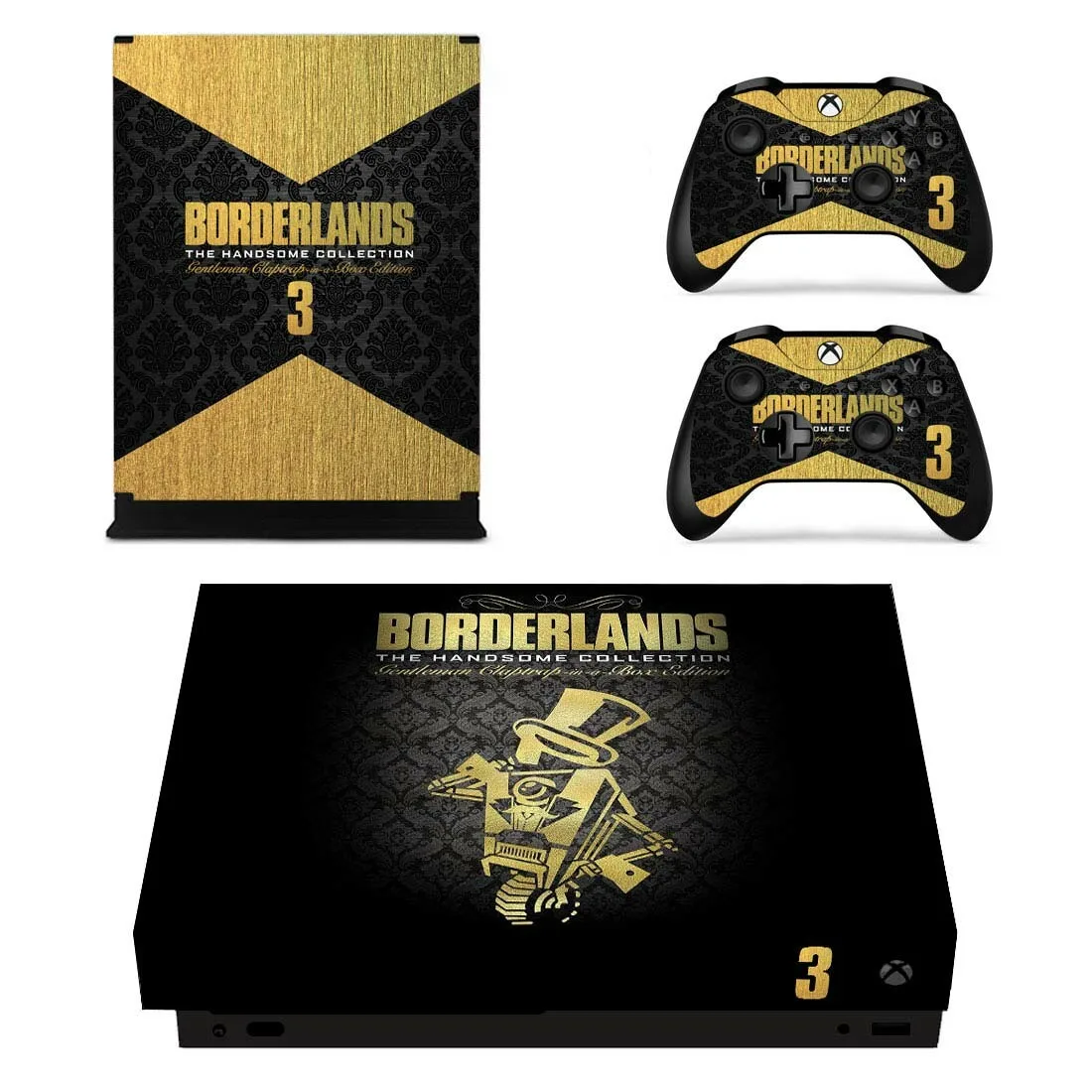 Borderlands 3 полных лицевые панели консоль для кожи& Наклейка на контроллер для Xbox One X Xbox Slim консоли+ контроллер кожи Стикеры