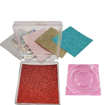

20Pcs Eyelashes Empty Case Acrylic Eyelashes Packing Box 3D Mink Eyelash Storage Box