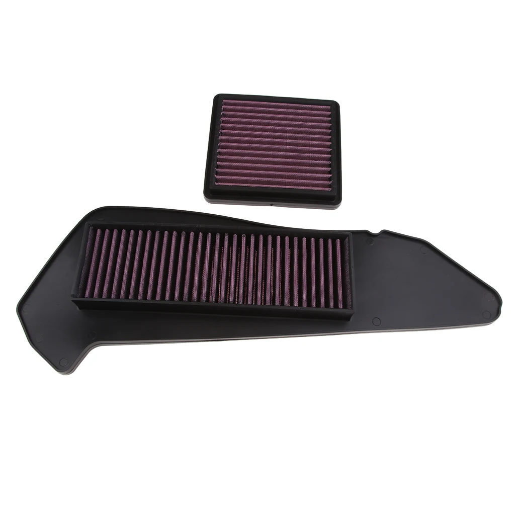 2PCS Motorcycle Air Intake Filter Cleaner for Yamaha XMAX 250 300 X MAX 300