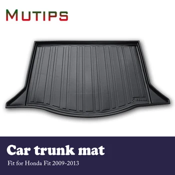 

Mutips 1Set Car Cargo rear trunk mat For Honda Fit 2009 2010 2011 2012 2013 Styling Waterproof carpet Anti-slip mat Accessories