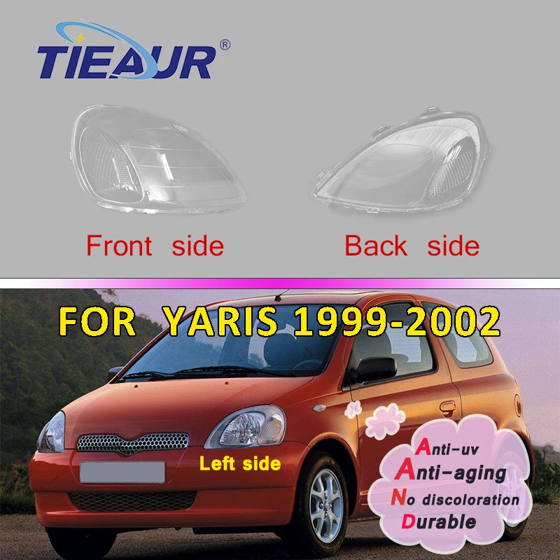Headlight Headlamp Clear Lens Shell Cover For Toyota Yaris 19992002