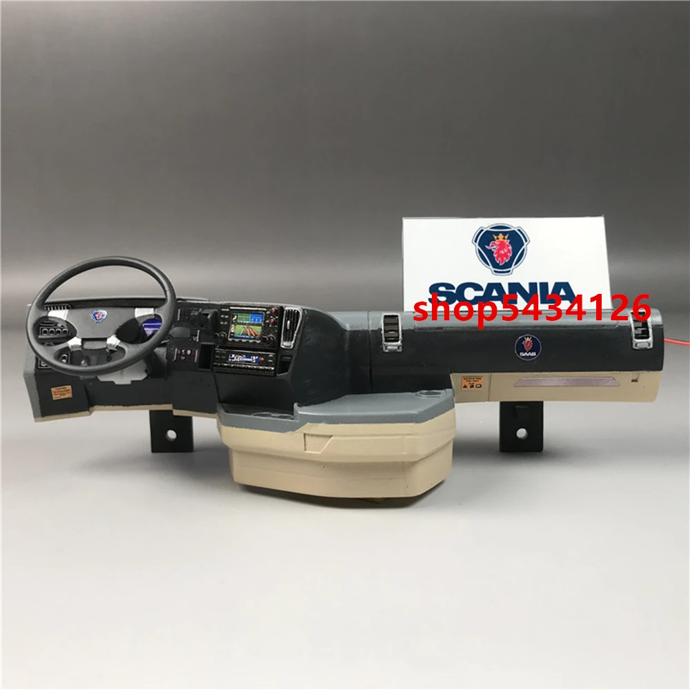 Неокрашенная яркая кабина с наклейкой подходит для 1/14 Rc Tamiya Scania R620 56323 Запчасти и