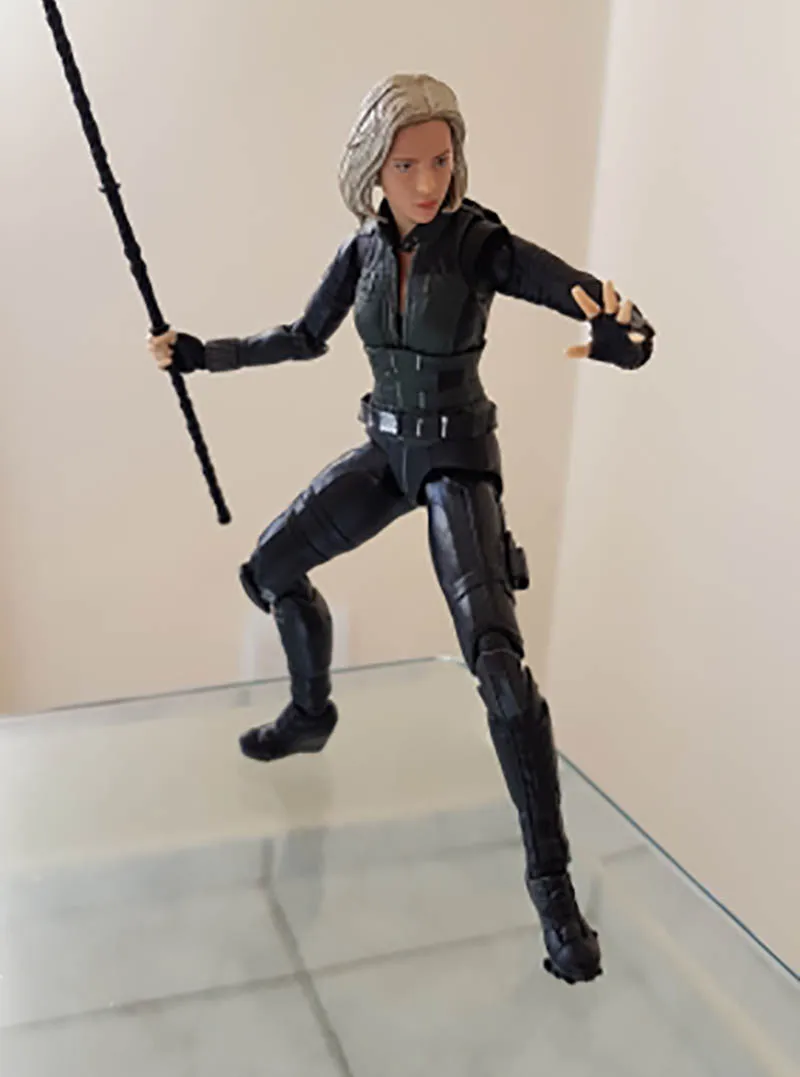 Черная фигура вдовы SHF Вдова фигурка модель игрушки кукла в подарок|Игровые