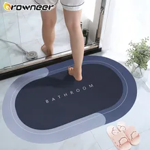 Super absorvente tapete de banho de secagem rápida tapete de banheiro antiderrapante entrada capacho banheira piso lateral tapetes de toalete decoração de casa