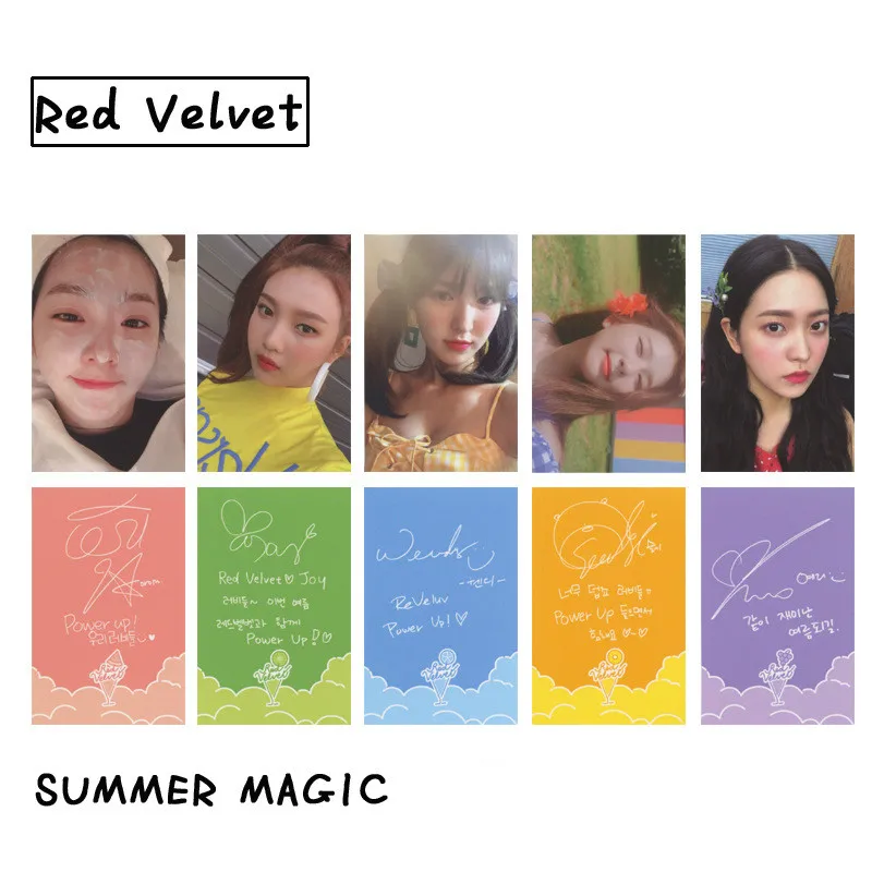 [MYKPOP] набор волшебных фотокарт RED VELVET-SUMMER 5 шт. коллекция поклонников KPOP SA19080407 |