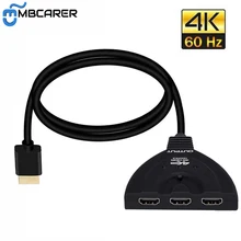 

4K*2K 3D Mini 3 Port HDMI-compatible Switch 1.4b 4K Switcher Splitter 1080P 3 in 1 out Port Hub for DVD HDTV Xbox PS3 PS4