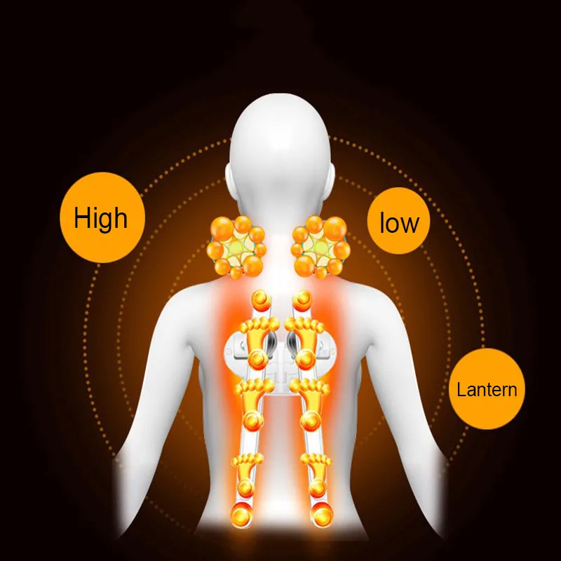 Массажная Шейная Подушка Vertebra многофункциональная поясная задняя часть тела нагревательный манипулятор 5D Лодыжка открытая спина