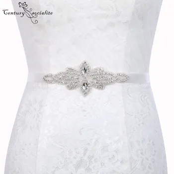 

Crystal Wedding Belt Rhinestone Czech Stones Bride Bridal Belt Sashes Wedding Accessories Evening Dress Belt Sashes
