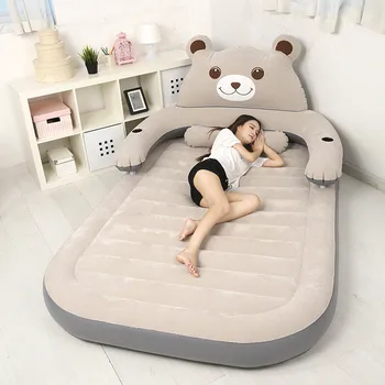 

Wonderlife Folding Cartoon Bed Inflatable Soft Bed With Backrest Totoro Bed Beanbag Cama Mattresses Bedroom