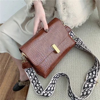 

Toposhine Stone Designer PU Leather Crossbody Bags For Women 2020 Small Flap Shoulder Messenger Bags Female Vintage Handbags