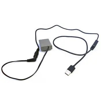 

USB Power Cable Female 5.5mm Connector with 8V Regulator for Camera Battery DC Coupler LP-E6 DR-E6 / AC-PW20 NP-FW50 / BLN1 ...
