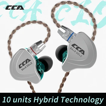 

CCA C10 4BA+1DD Hybrid In Ear Earphone IEM Hifi Dj Monito Running Sports 5 Drive Unit Earphone