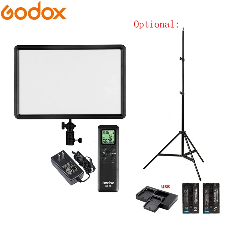 GODOX светодиодный P260C ультратонкий 30 Вт 3300 5600k видео светильник Панель лампа для