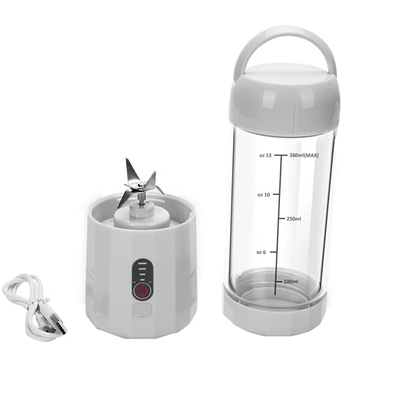

Personal Portable Blender With 480Ml Travel Bottle,Served Smoothie Blender Six Blades In 3D Superb Mixing Personal Size Mixer Fr