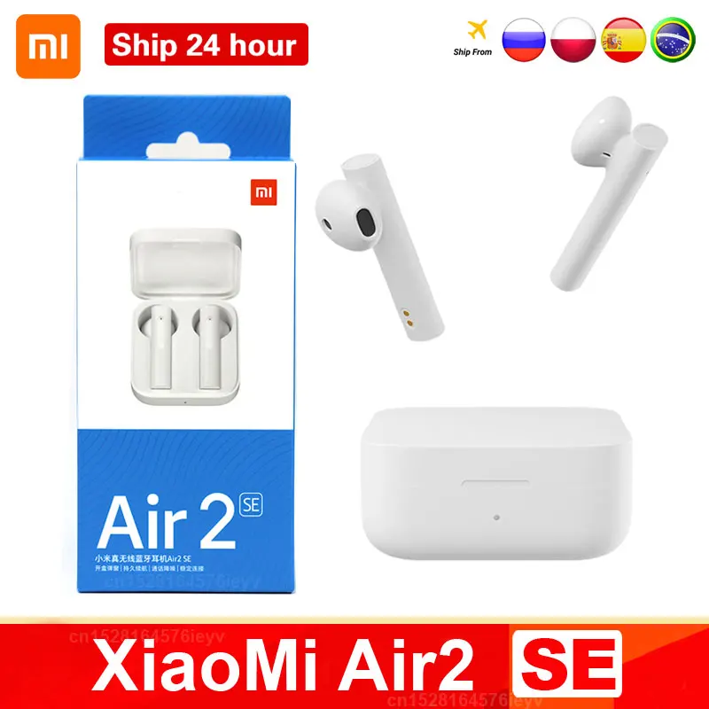 Original xiaomi air2 se sem fio bluetooth 5 fone de ouvido tws airdots pro 2se mi verdadeiro controle toque sem fio longa espera|Fones de ouvido| -