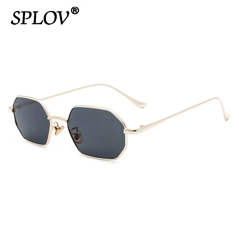Small Metal Hexagon Men Women Sunglasses Stylish Square Sun Glasses Retro Polygon Shades Fashion Eyewear UV400 de sol hombre