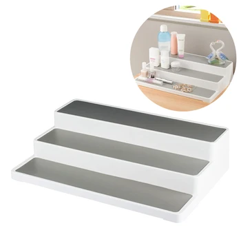 

3 Storey Shelf Spice Bottles Racks Seasoning Condiments Cosmetic Small Toys Shelf Kitchen Home DIY Organizer Storage Decoration