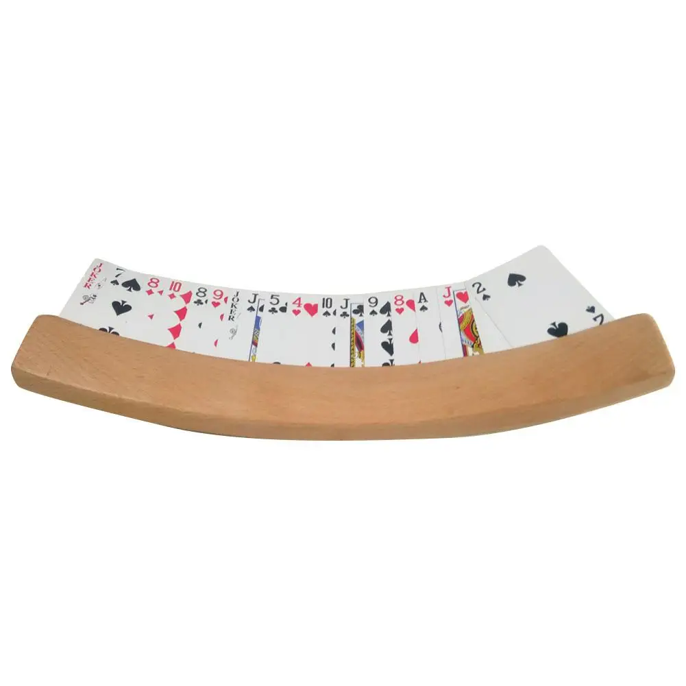4 шт./компл. деревянный держатель игральных карт Arc Hands Free Lazy Poker Stand Seat изогнутый