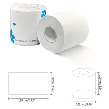 

10 rolls 3 layers small rolls of toilet paper wood pulp cored paper 50JF