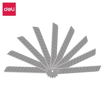 

Deli 13head SK5 Alloy Steel Small Cutter Blade / Paper Box Cutter Blade 10 Pieces of Portable Equipment Office Supplies 2012