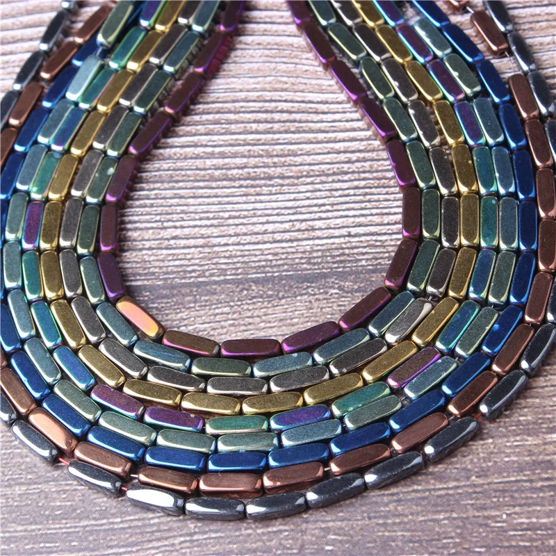 New Product Natural Gem Hematite Square Round Beads 3x9mm DIY Bangle Necklace Series | Украшения и аксессуары