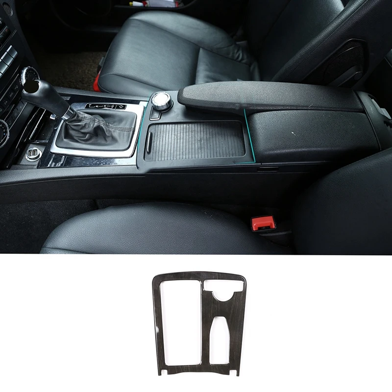 Для Mercedes Benz C Class W204 E W212 черная панель переключения передач с зернистой