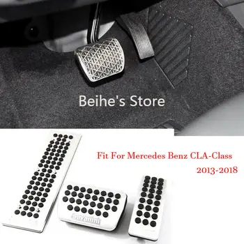 

Car Alloy Accelerator Gas Brake Footrest Pedal Plate Pad Cover For Mercedes CLA250