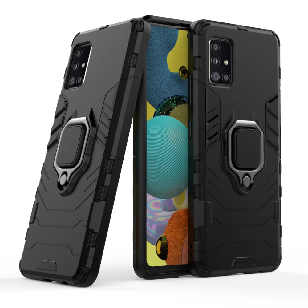 Роскошный бронированный противоударный чехол для Samsung Galaxy A01 A11 A31 A41 A51 A71 A91 Note 20 Plus